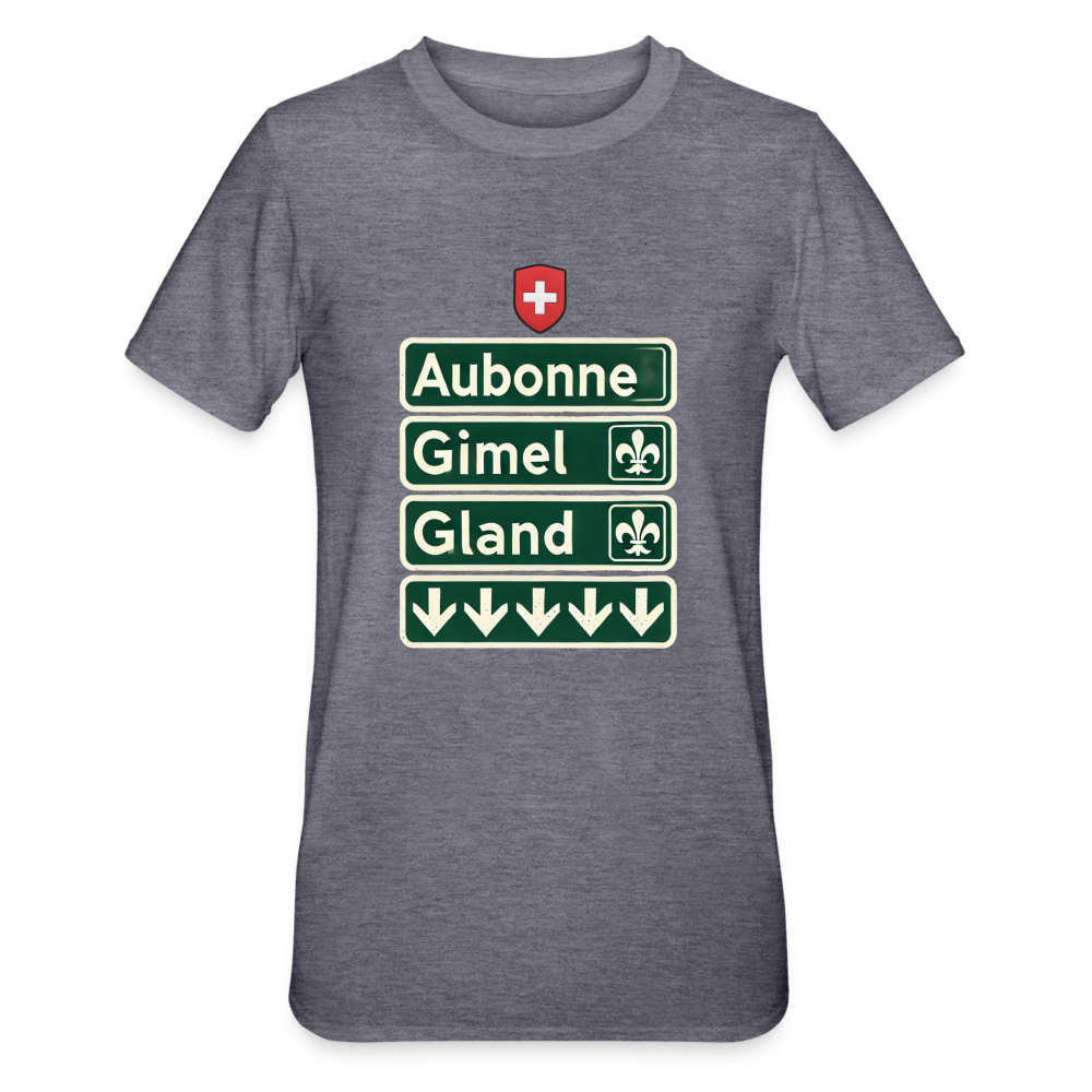 Men's T-shirt - Aubonne - Gimel - Gland - heather navy