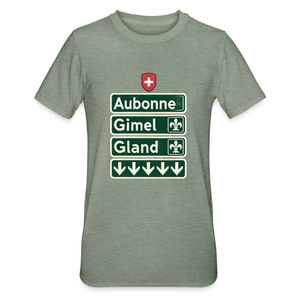 Men's T-shirt - Aubonne - Gimel - Gland - heather military green