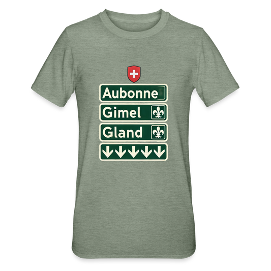 Men's T-shirt - Aubonne - Gimel - Gland - heather military green