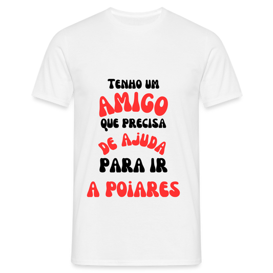 Men's T-Shirt - Ajuda para ir a Poiares - white