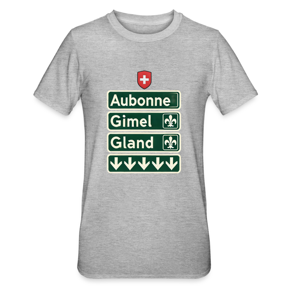 Men's T-shirt - Aubonne - Gimel - Gland - heather grey